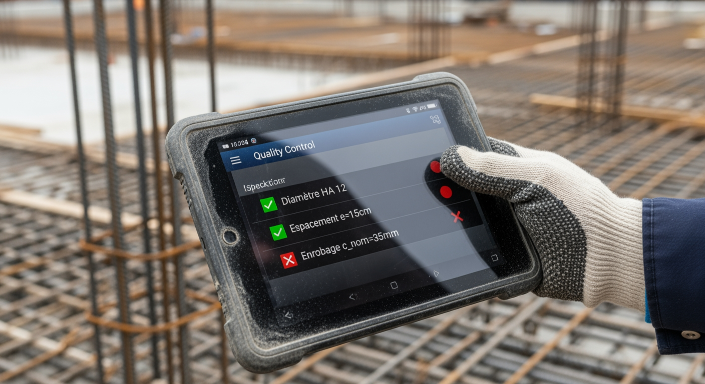 fiche de contrôle de ferraillage - 4Génie Civil