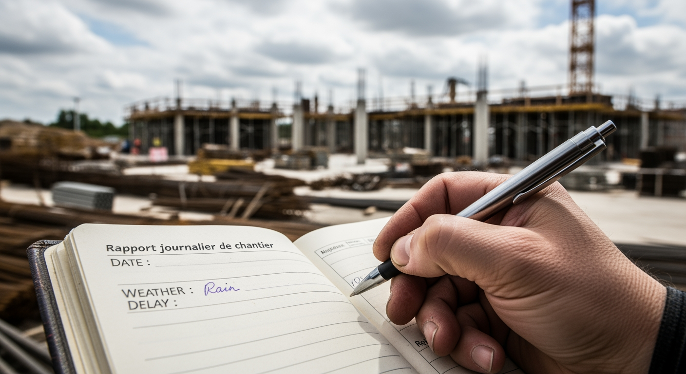 Rapport journalier de chantier - 4Génie Civil