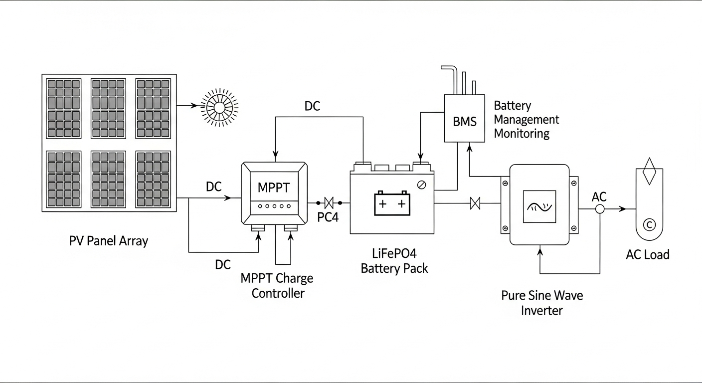power station solar - system architecture and technical overview