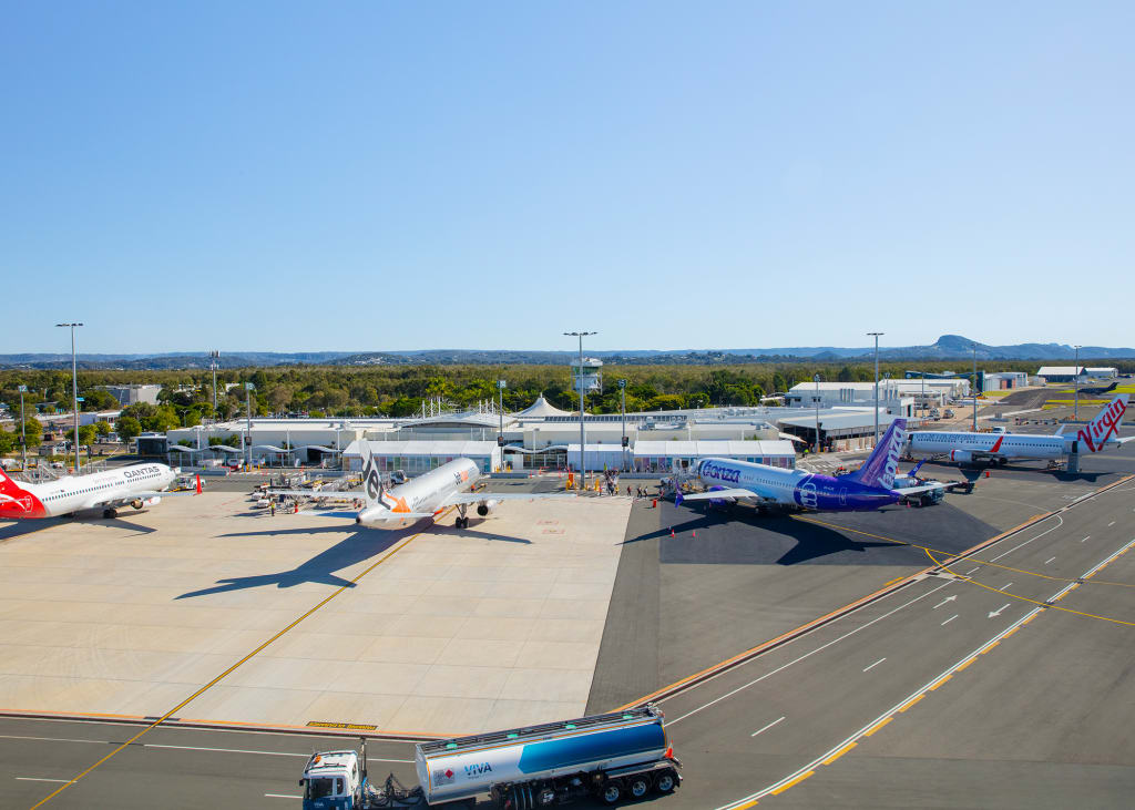 Aircraft at Sunshine Coast Airport