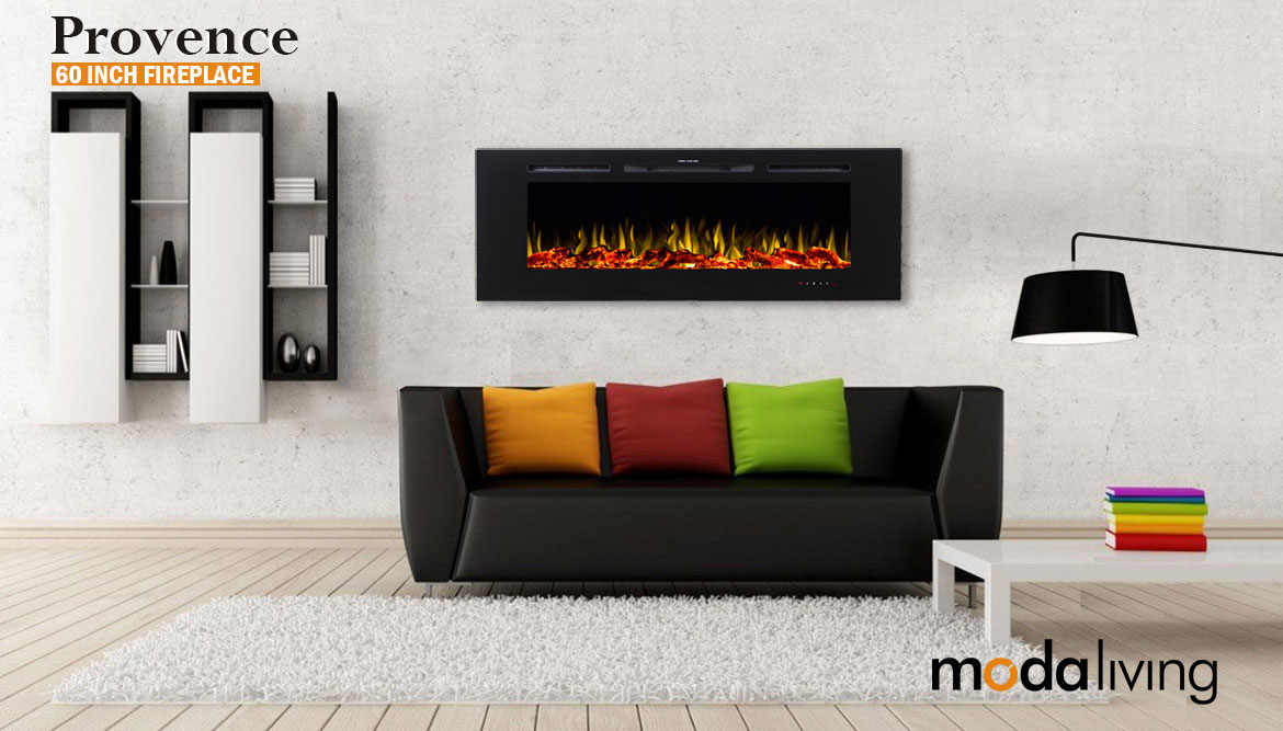 New 1500w 60 Recessed Wall Mounted Electric Fireplace Flame New 1500w 60 Recessed Wall Mounted