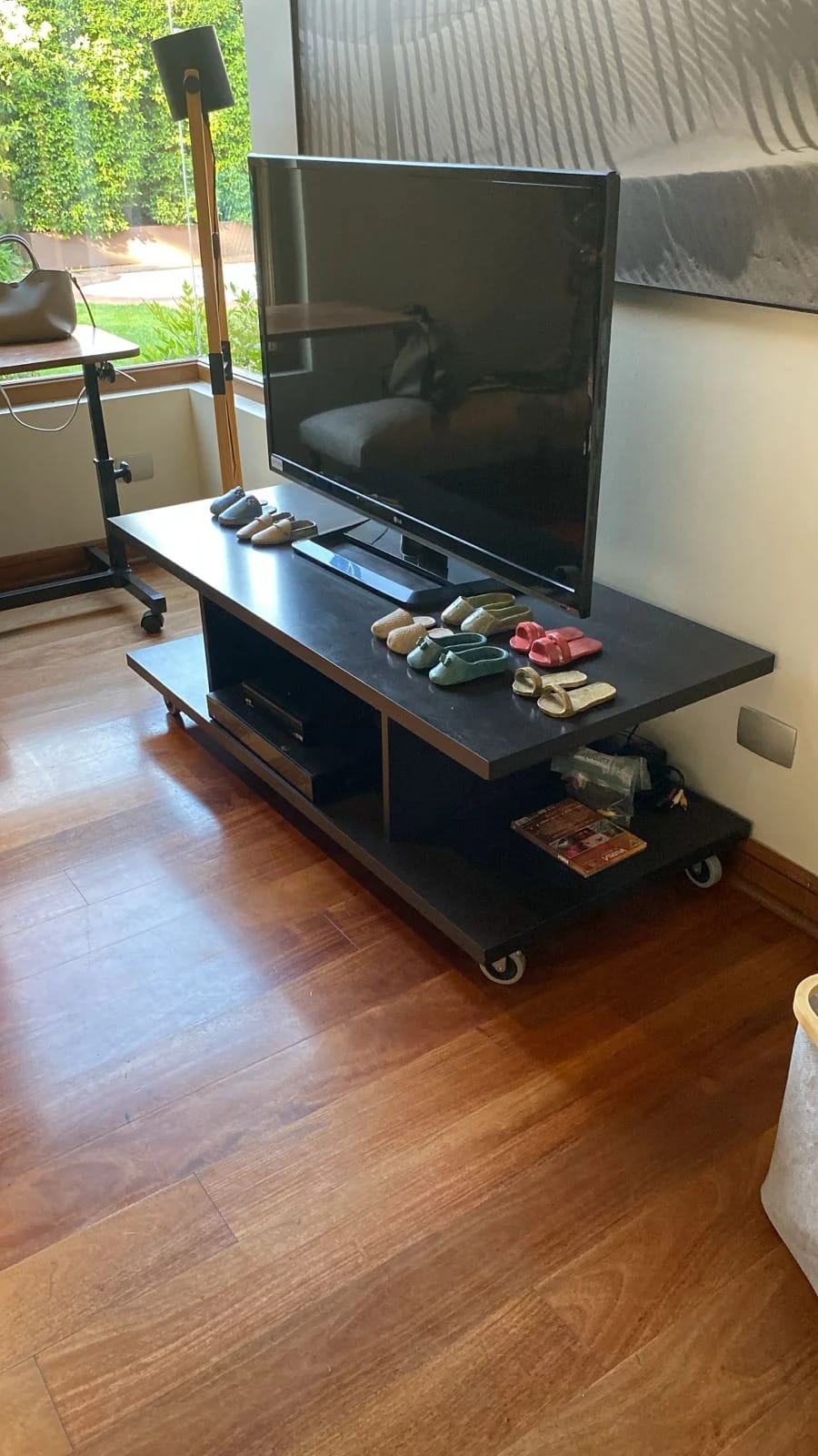 Mueble negro, Televisor