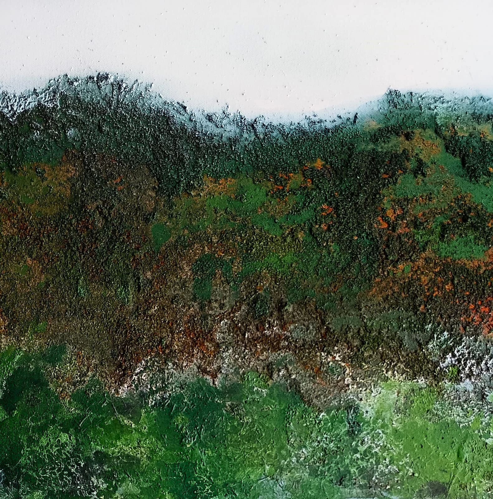 Cuadro Abstracto "Niebla en Bialowieza, Polonia" - Imagen 2