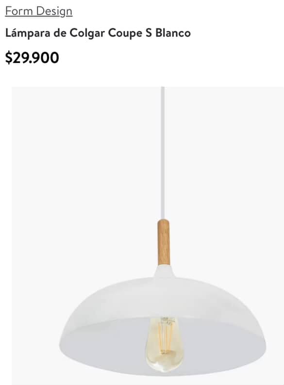 Lampara FORM Coupe S Blanco (2 disponibles) - Imagen 2