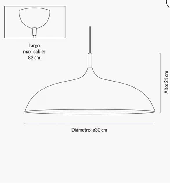 Lampara FORM Coupe S Blanco (2 disponibles) - Imagen 3