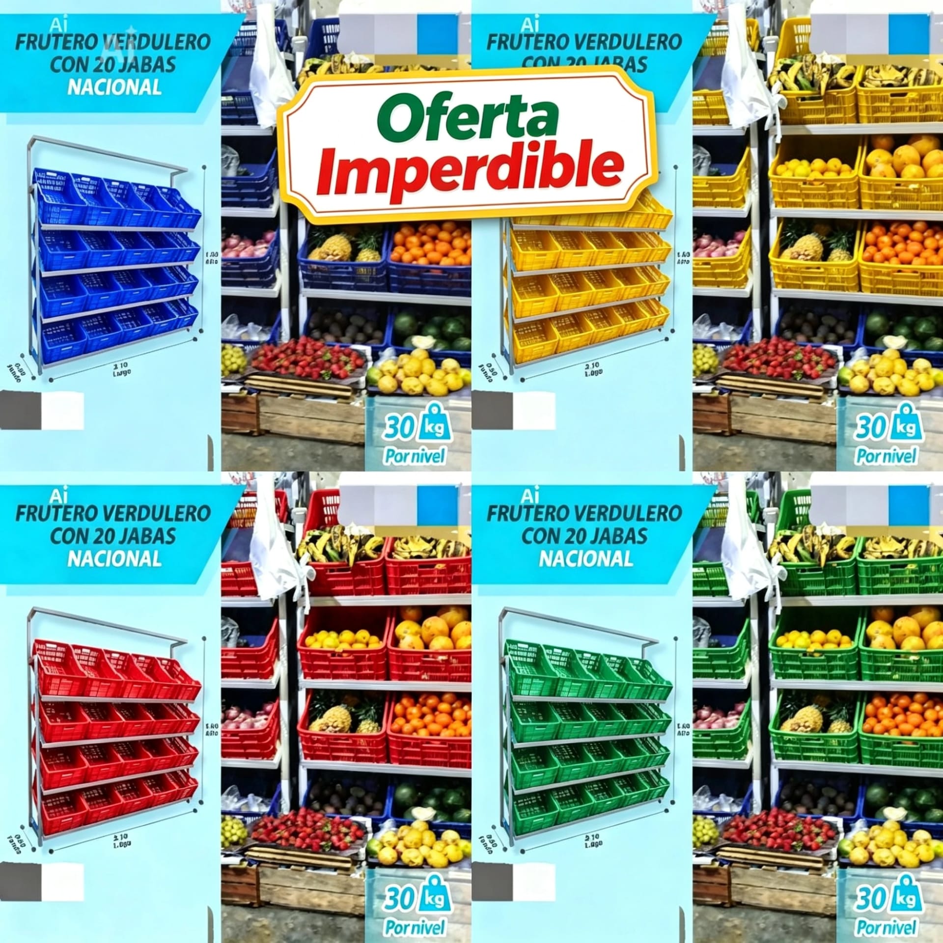Gondolas Frutera Verdurera - Imagen 2