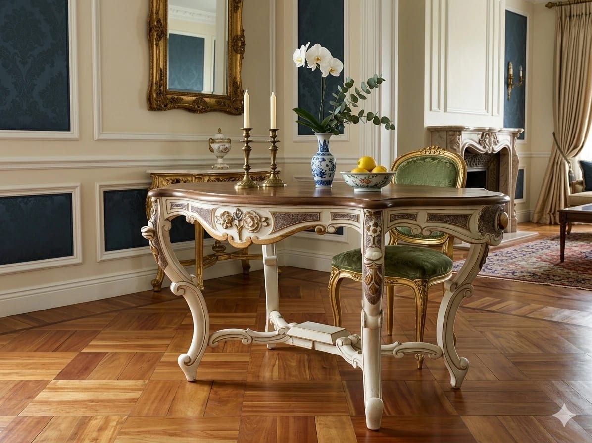 Mesa Antigua de Madera - Imagen 1