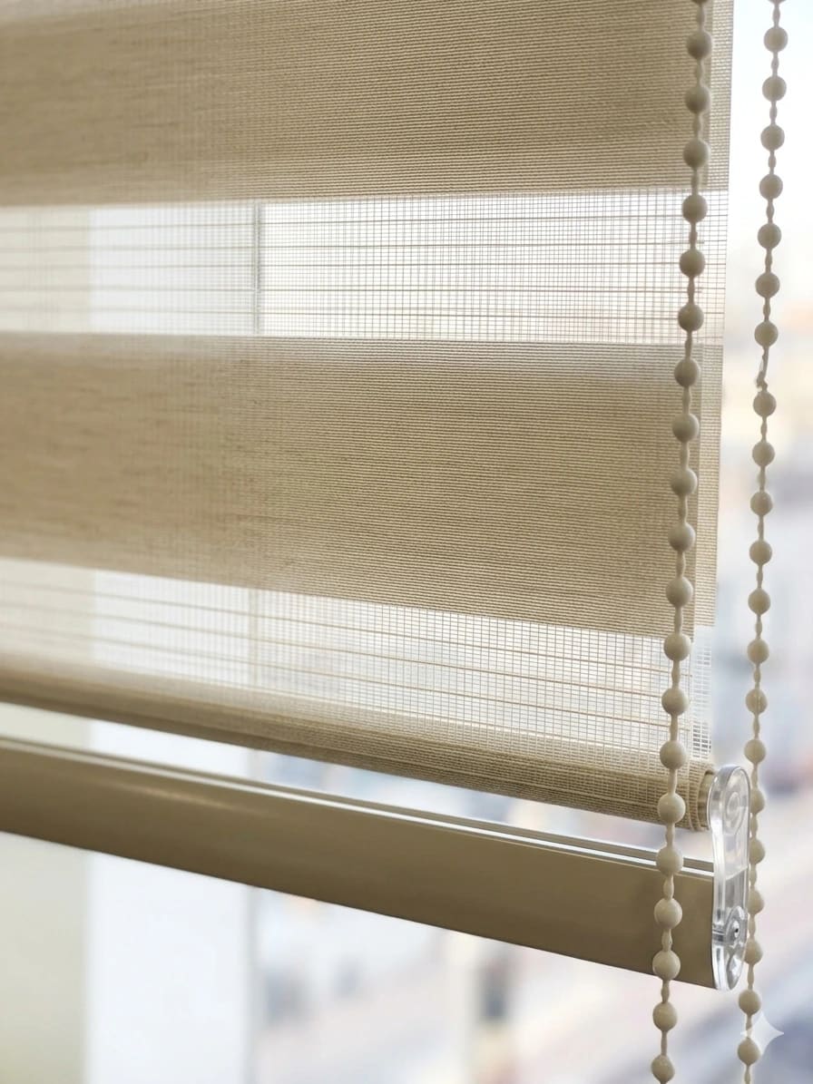 Roller Duo Beige 150 ancho x 165 alto - Imagen 1