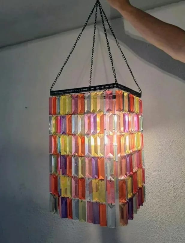 Lámpara colgante cuenta de colores - Imagen 3