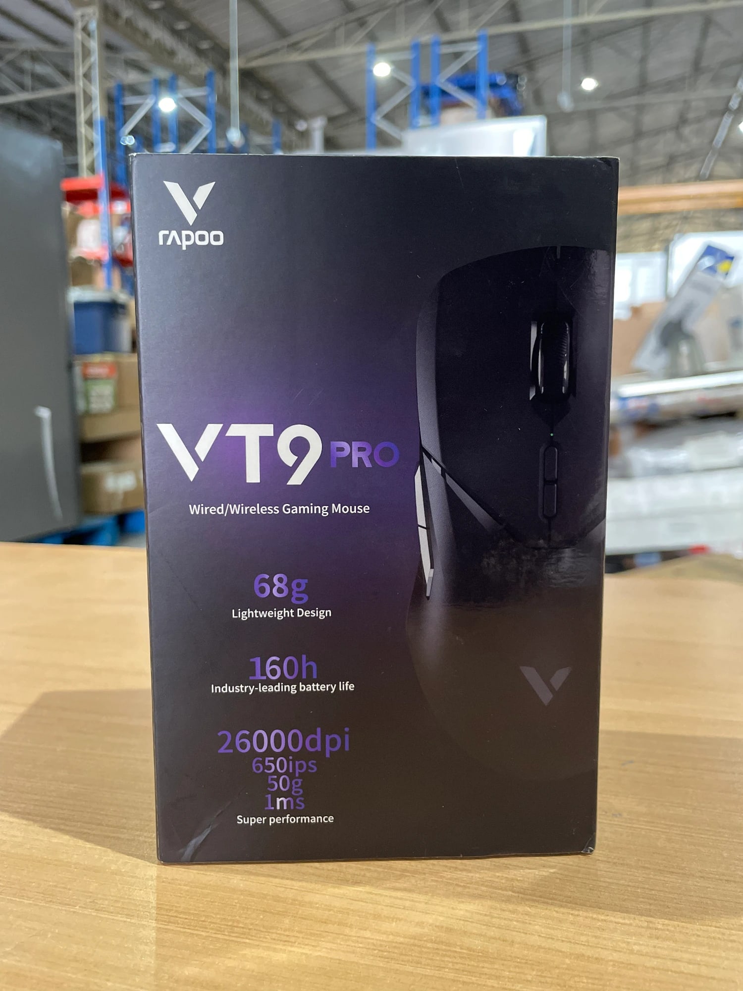 Mouse Gamer Inalámbrico Rapoo VT9 Pro Negro - Imagen 1