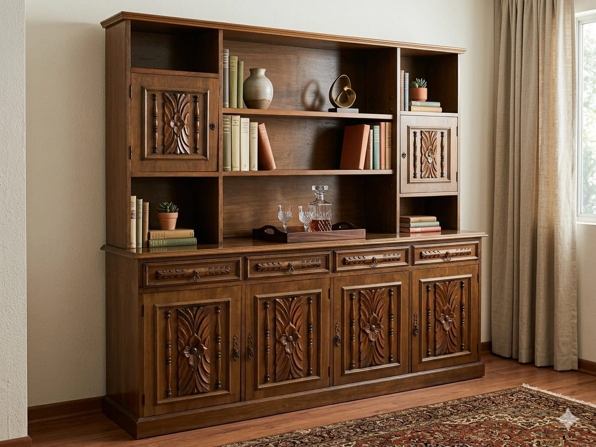 Biblioteca / Bar de Madera - Imagen 1