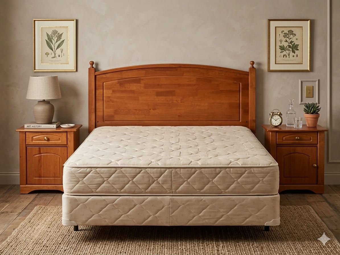 Cama 2 plazas + Respaldo + 2 Veladores - Imagen 1