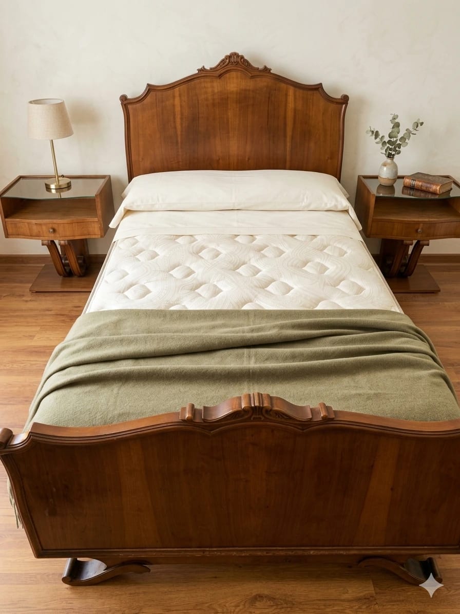 Cama 1.5 Plazas + Respaldo + 2 Veladores - Imagen 1