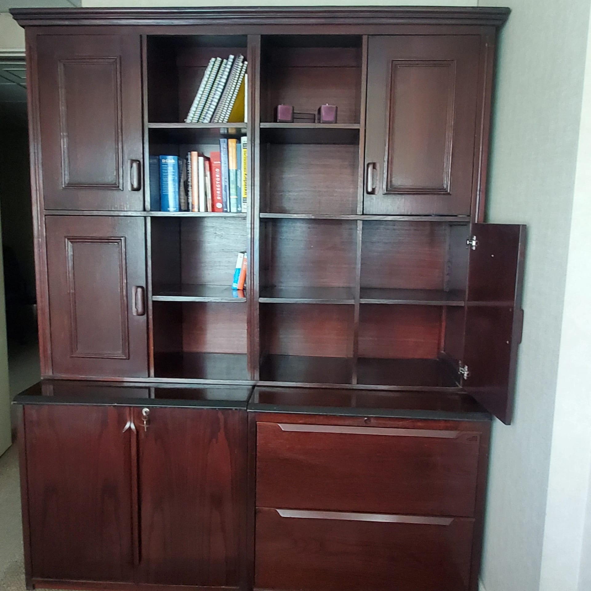 Mueble estante con dos muebles de archivo - Imagen 2