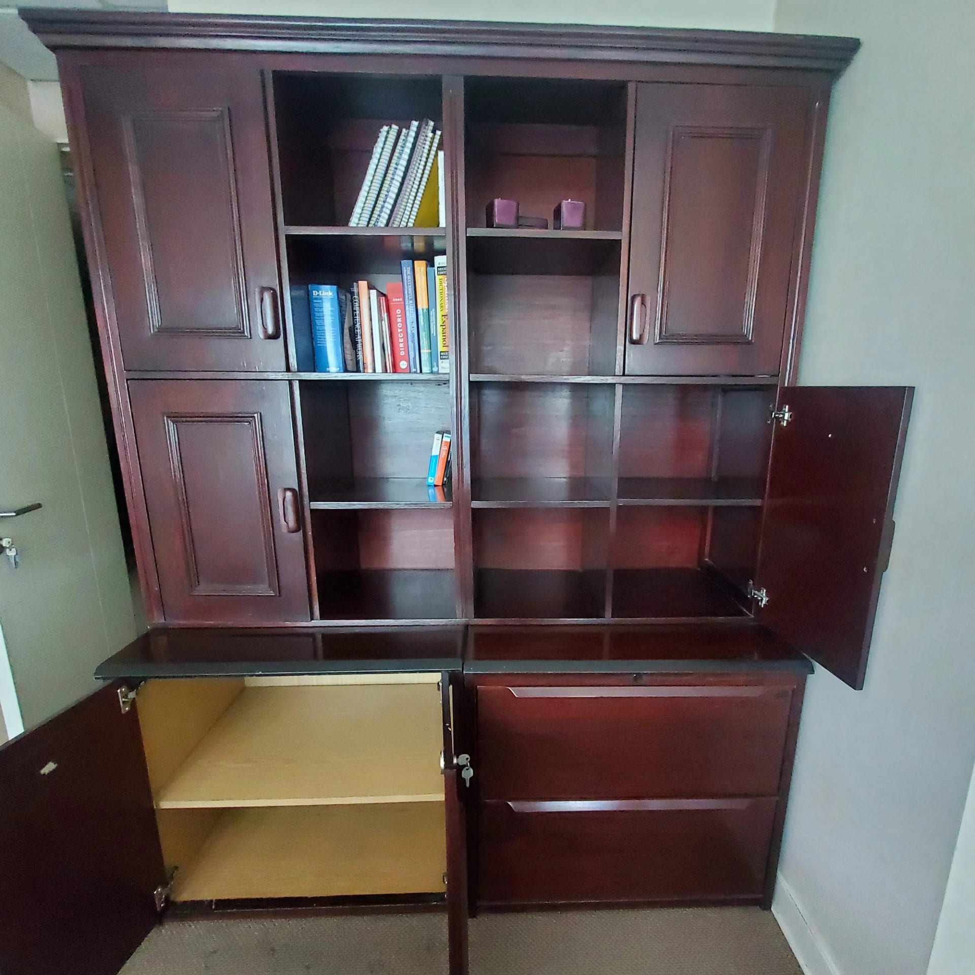 Mueble estante con dos muebles de archivo - Imagen 3