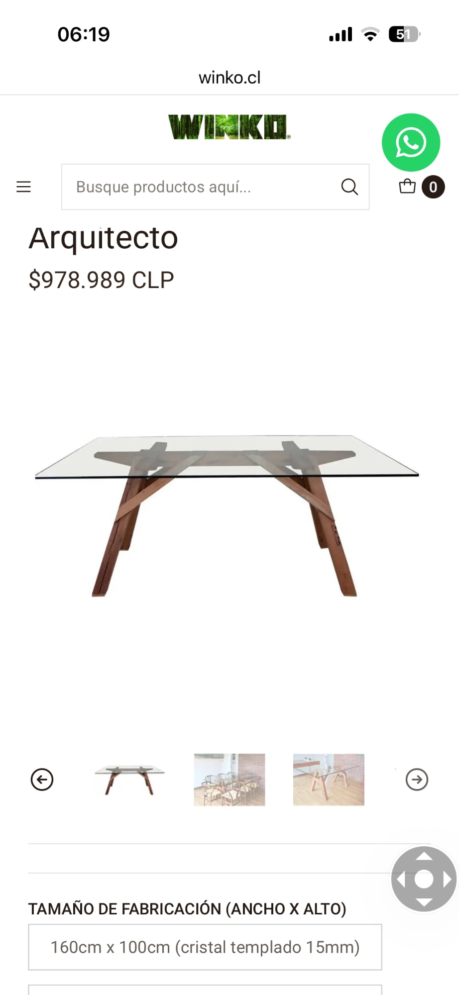 Mesa de Comedor Winko - Imagen 4
