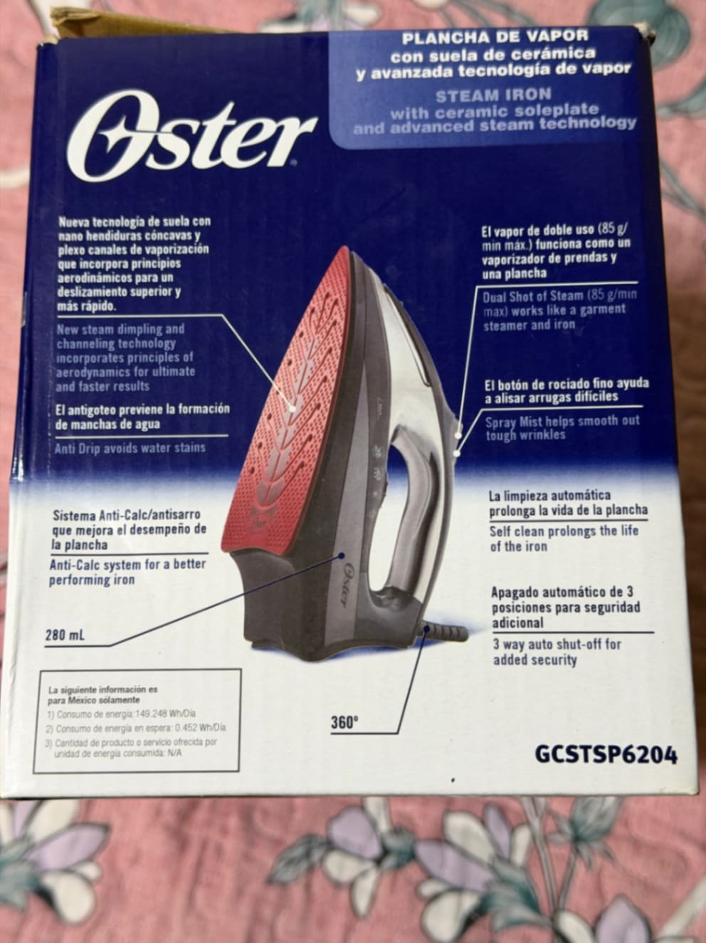 Plancha de Vapor Oster - Imagen 2