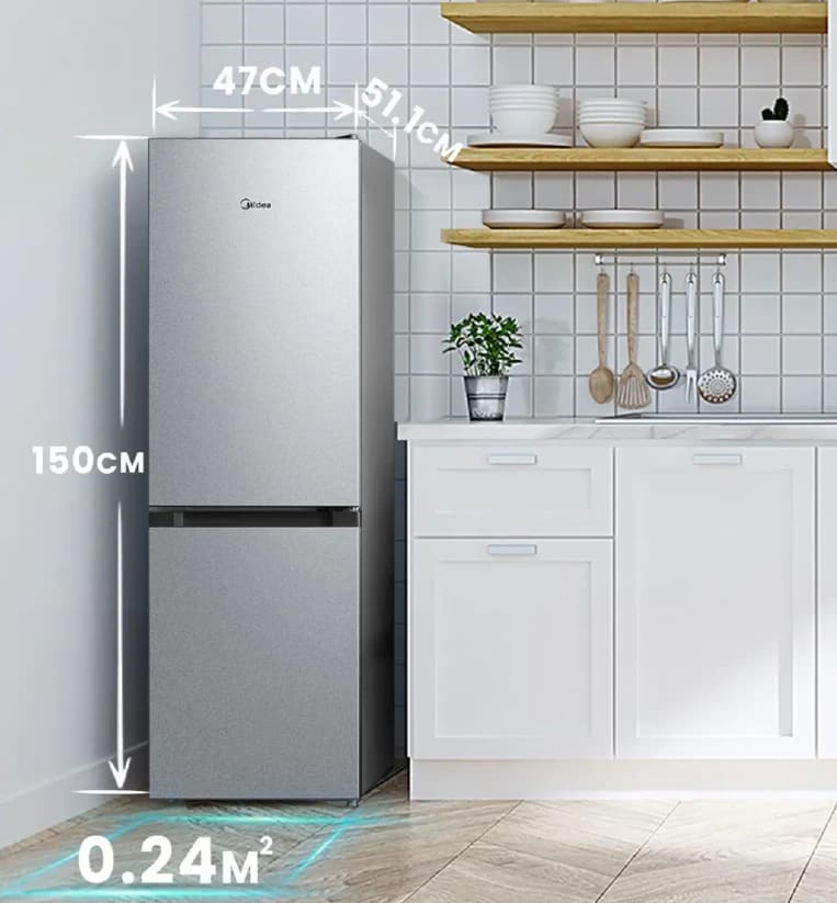 Refrigerador Bottom Mount Frío Directo 174 Litros Midea - Imagen 4