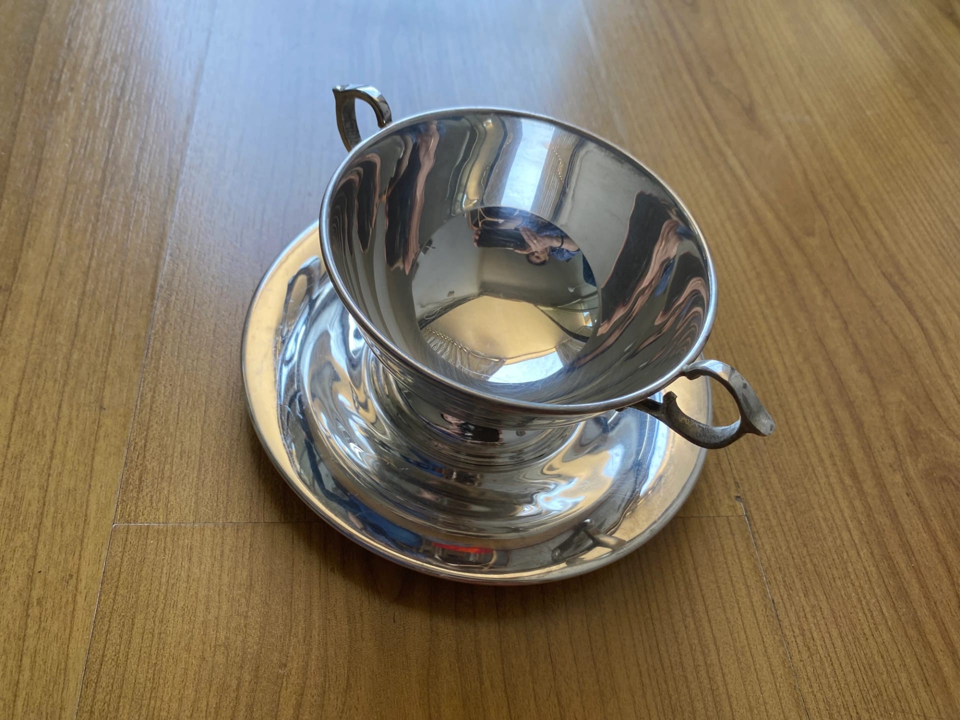 Juego de 6 tazas de consomé plaqué - Imagen 4
