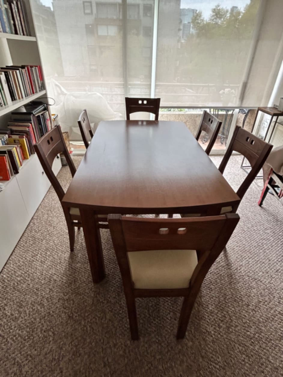 Comedor madera + 6 sillas - Imagen 2