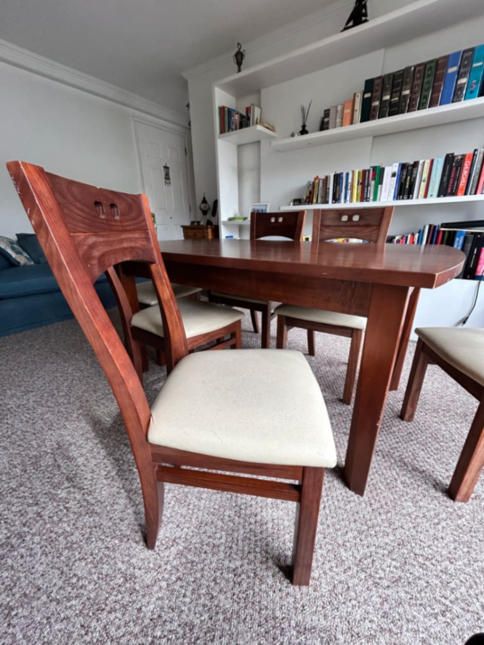 Comedor madera + 6 sillas - Imagen 3