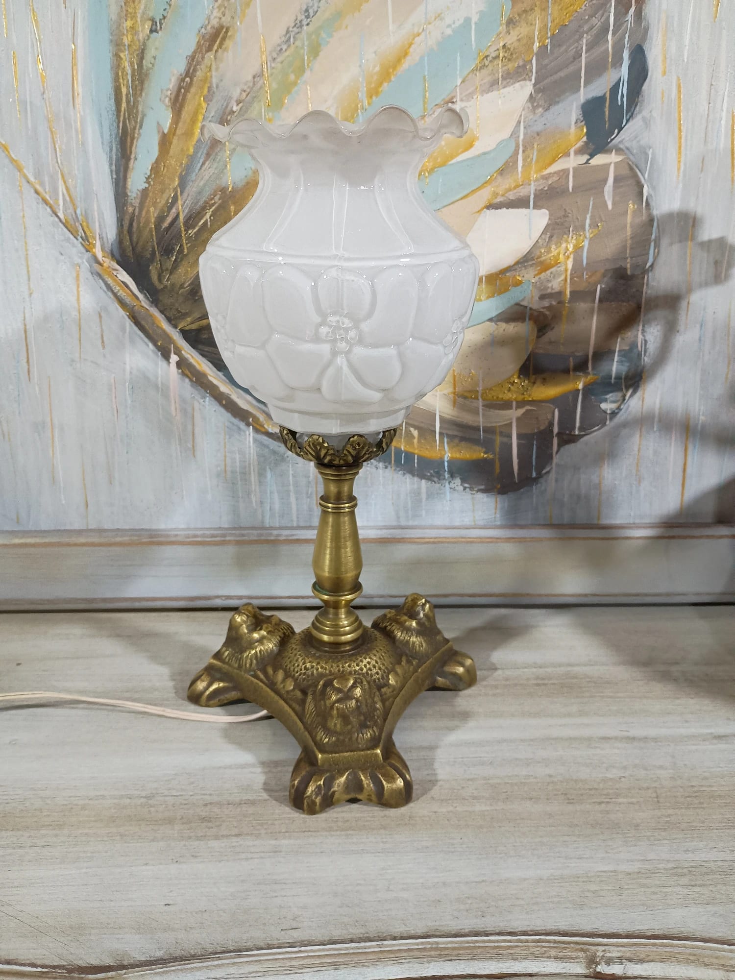 Lámpara Victoriana de sobre mesa - Imagen 3