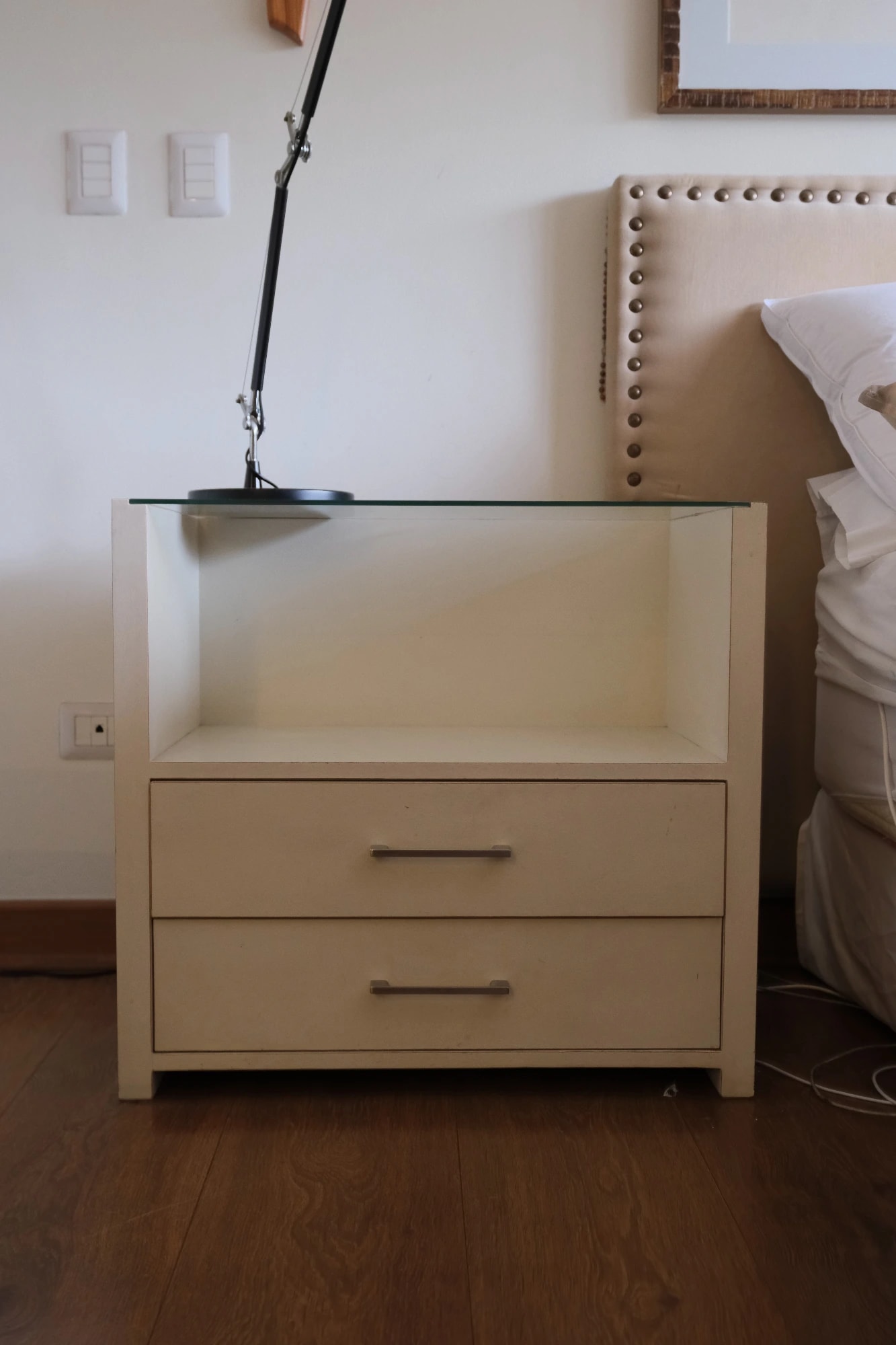 Par de Veladores Blancos - Imagen 3