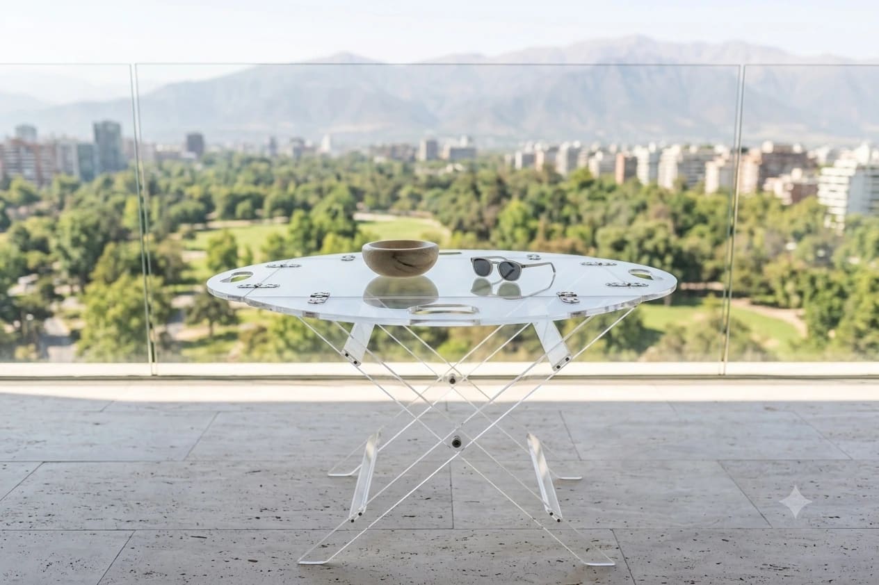 Mesa Auxiliar de Acrílico - Imagen 1