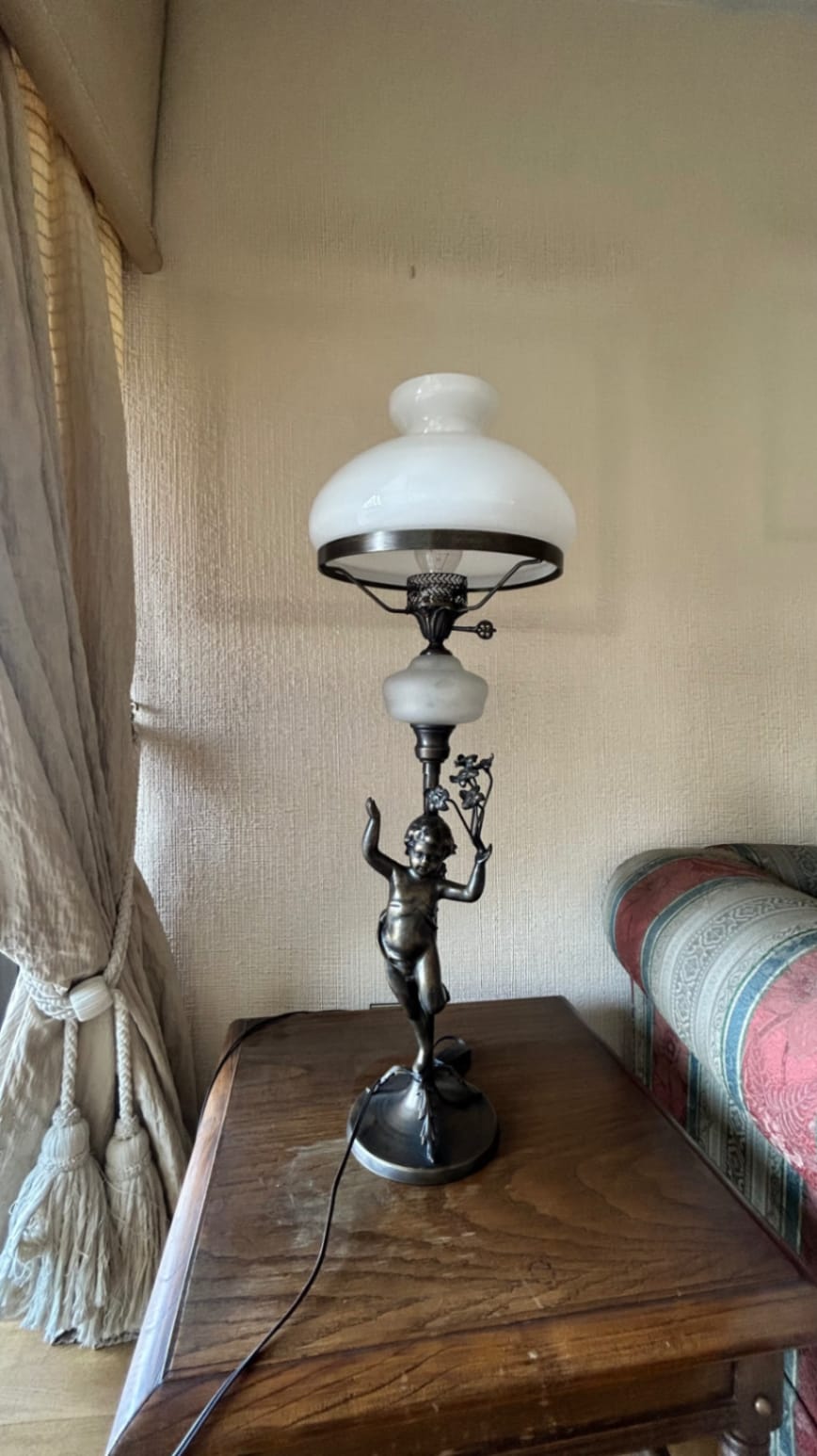 Lámpara de Mesa de Bronce - Imagen 5