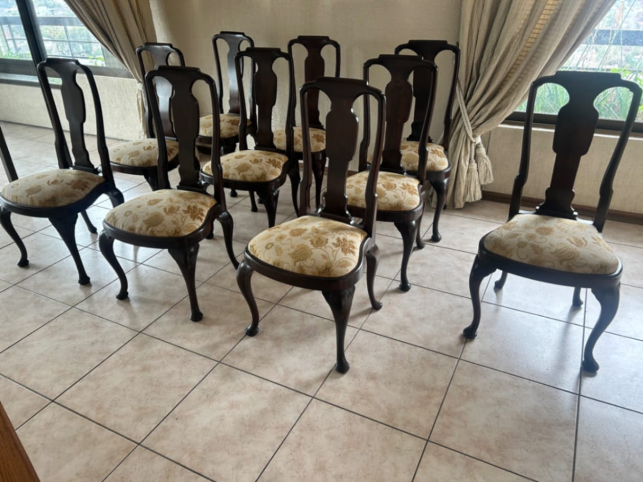 10 Sillas de comedor Lingue Caoba - Imagen 2