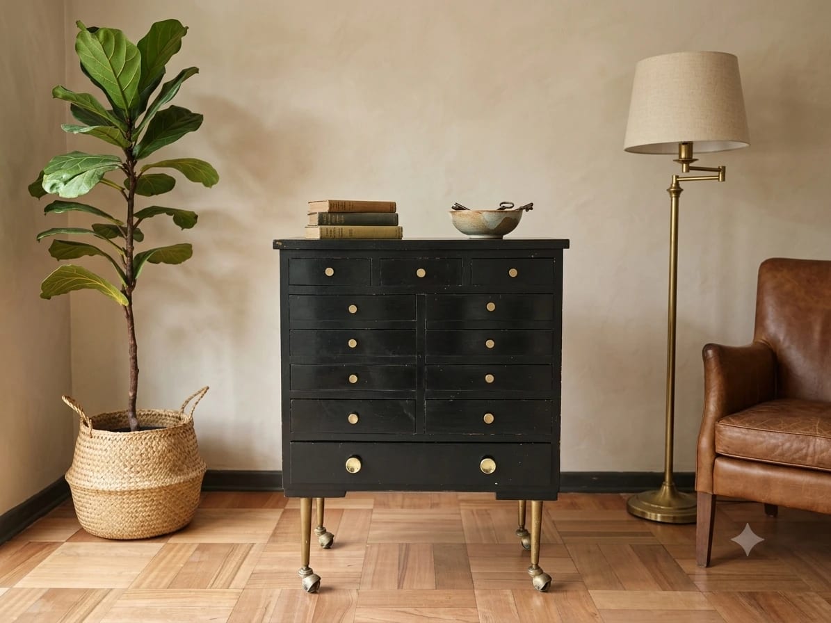 Arrimo Negro Vintage - Imagen 1