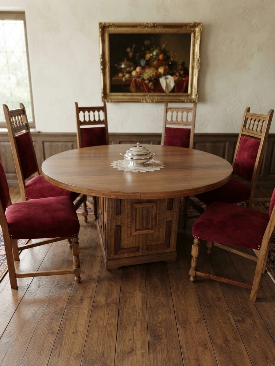 Comedor Redondo con 8 sillas - Imagen 1