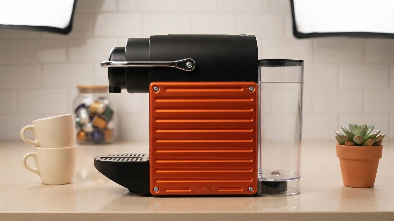 Máquina de café Nespresso pixie color narranja - Imagen 1