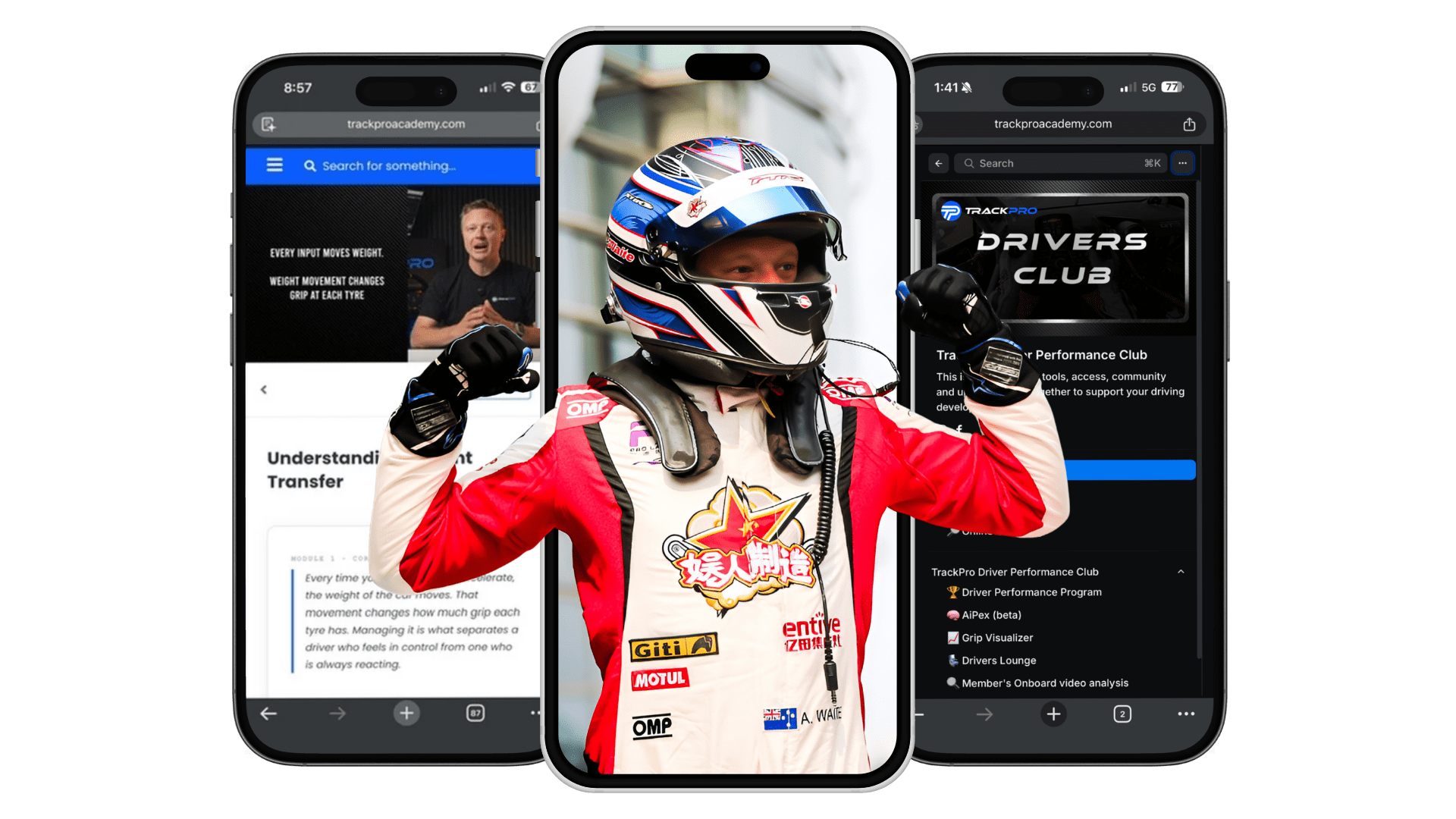 The TrackPro system on mobile