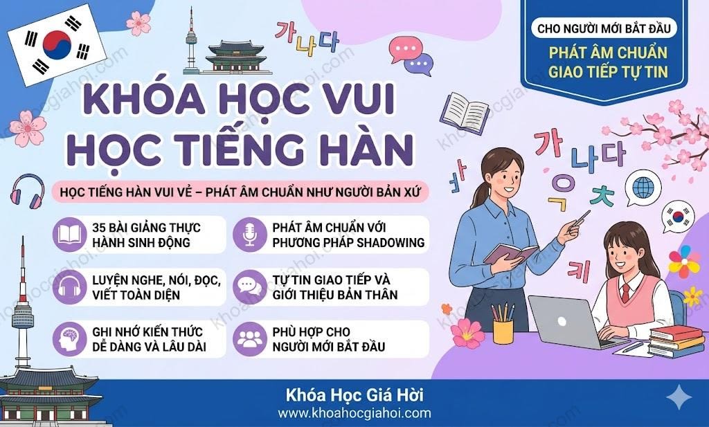 Khóa Học Vui Học Tiếng Hàn