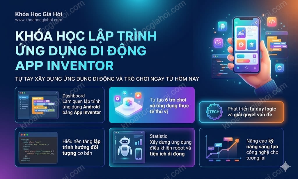 Khóa Học Lập Trình Ứng Dụng Di Động App Inventor