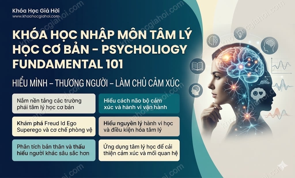 Khóa Học Nhập Môn Tâm Lý Học Cơ Bản – Psychology Fundamental 101