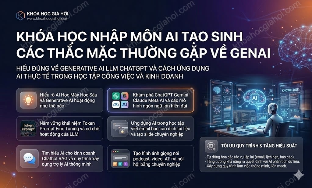 Khóa Học Nhập Môn AI Tạo Sinh (các Thắc Mắc Thường Gặp Về Genai)