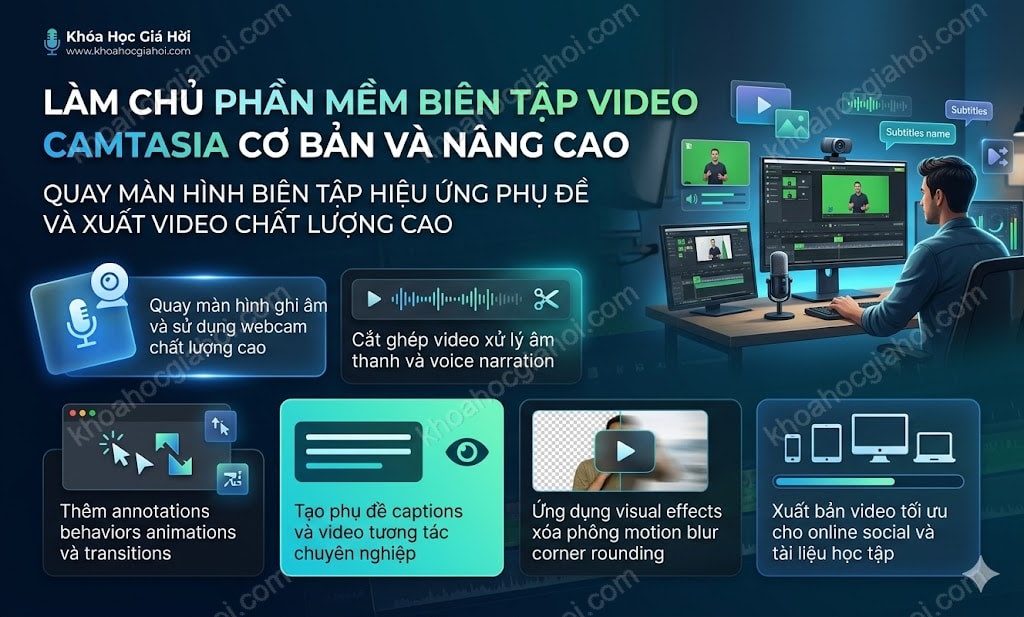 Làm Chủ Phần Mềm Biên Tập Video Camtasia Cơ Bản Và Nâng Cao
