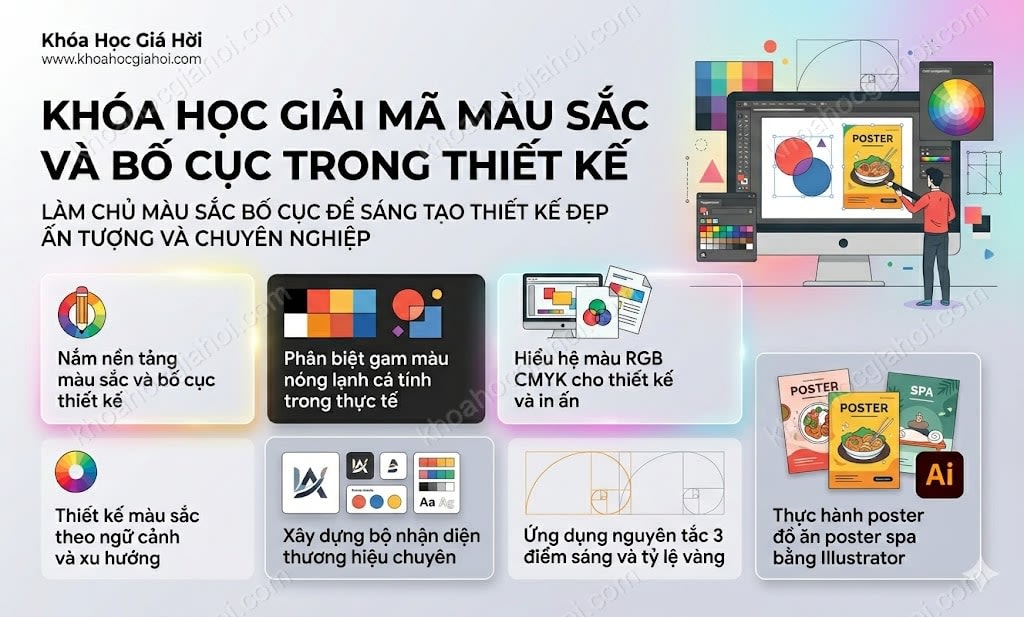 Khóa Học Giải Mã Màu Sắc Và Bố Cục Trong Thiết Kế