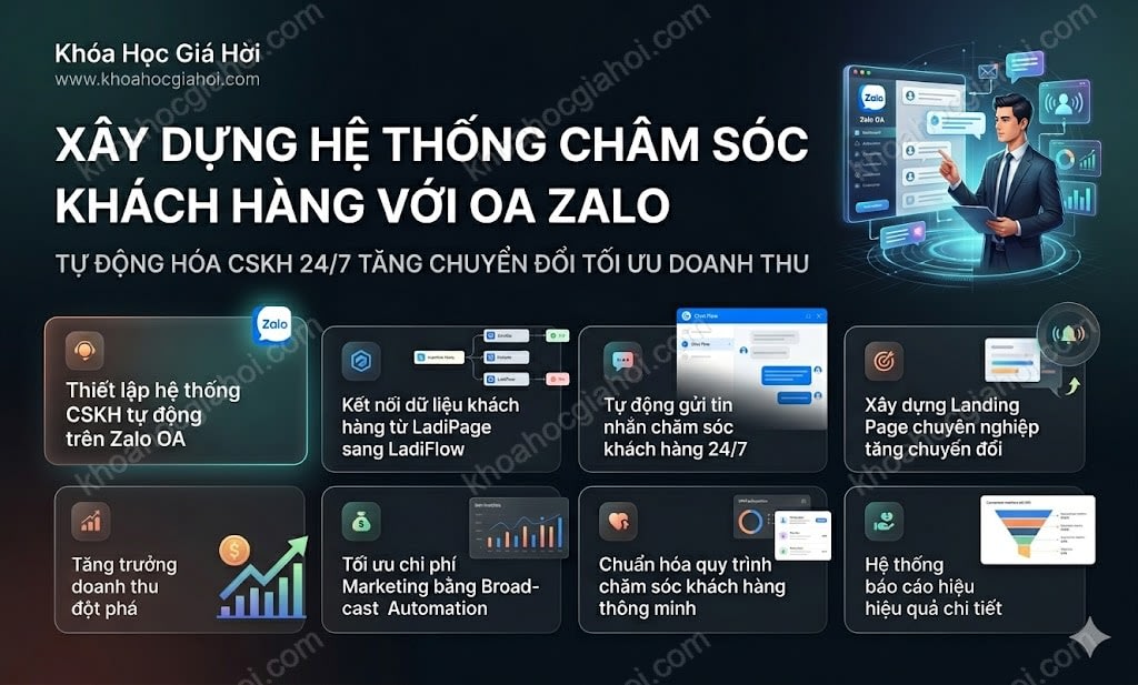 Khóa Học Xây Dựng Hệ Thống Chăm Sóc Khách Hàng Với OA Zalo
