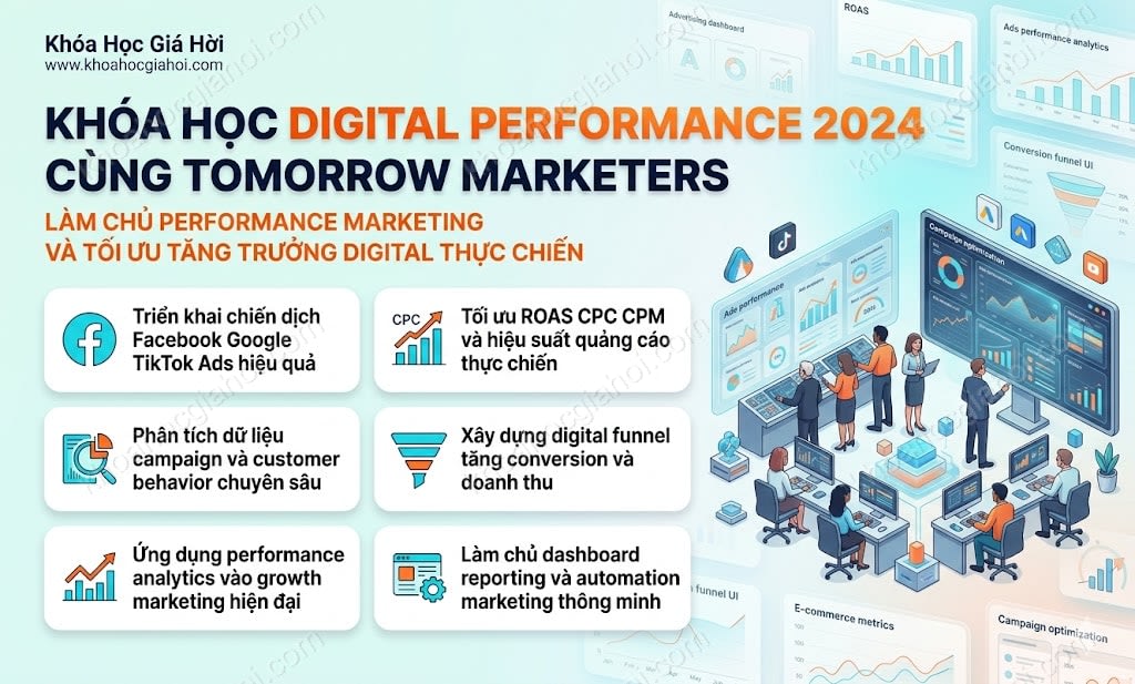 Khóa Học Digital Performance 2024 Cùng Tomorrow Marketers