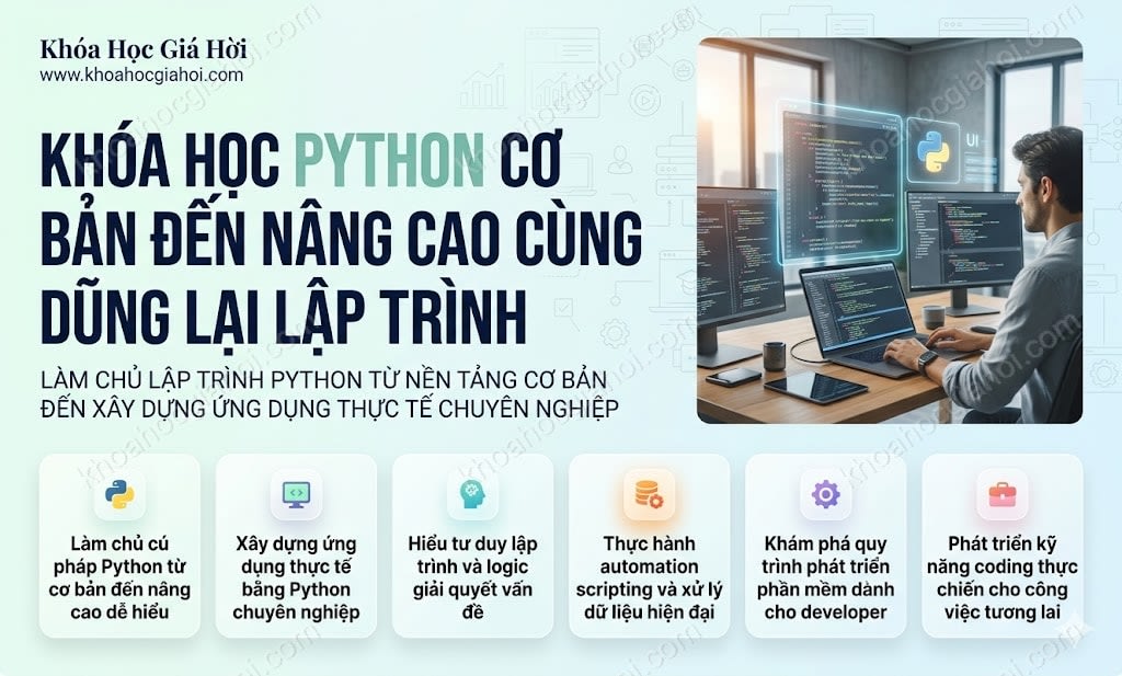 Khóa Học Python Cơ Bản Đến Nâng Cao Cùng Dũng Lại Lập Trình