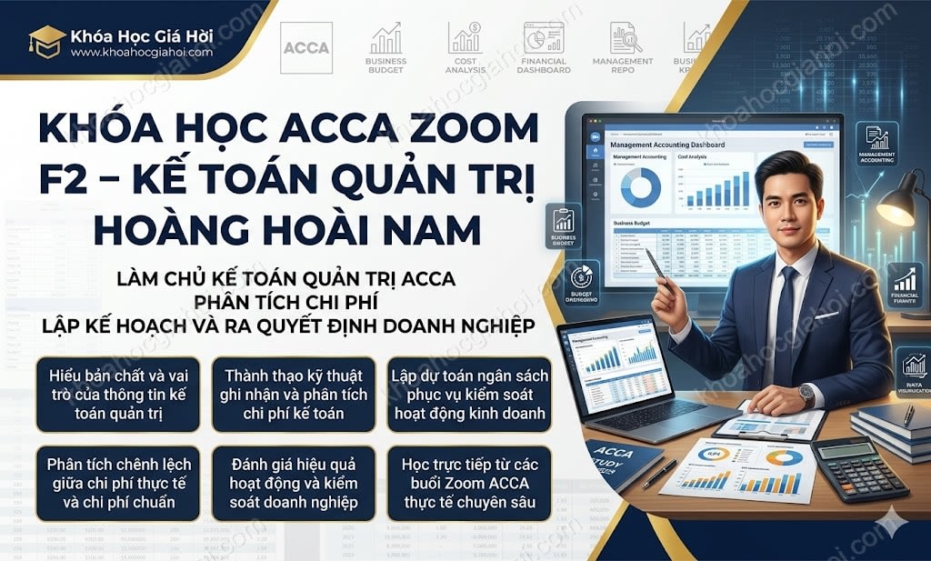 Khóa Học Acca Zoom F2 – Kế Toán Quản Trị Hoàng Hoài Nam