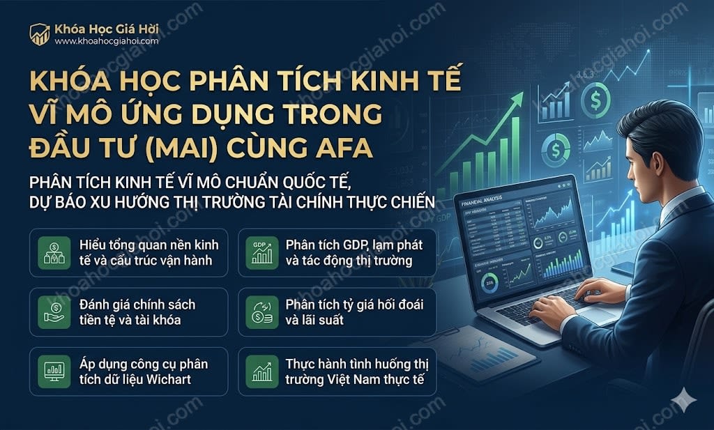 Khóa Học Phân Tích Kinh Tế Vĩ Mô Ứng Dụng Trong Đầu Tư (Mai) Cùng Afa