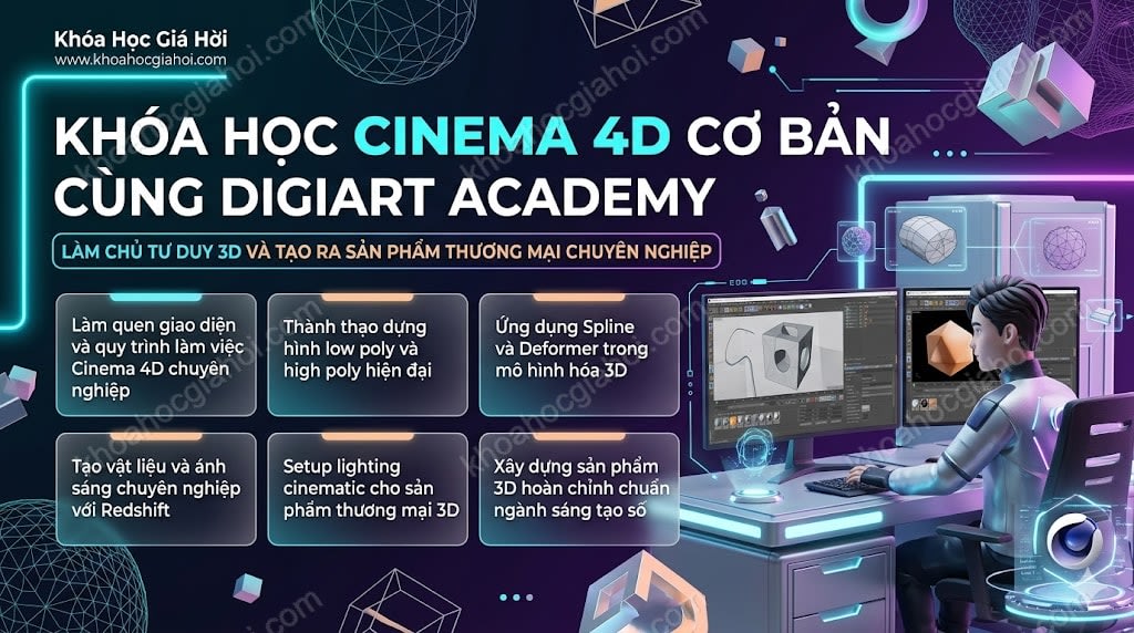 Khóa Học Cinema 4D Cơ Bản Cùng Digiart Academy