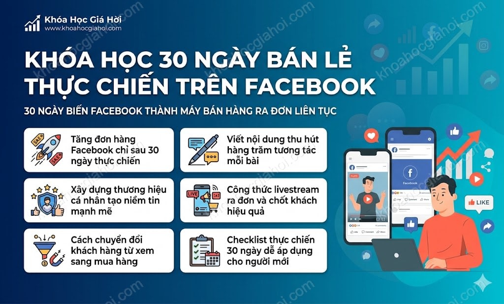 Khóa Học 30 Ngày Bán Lẻ Thực Chiến Trên Facebook