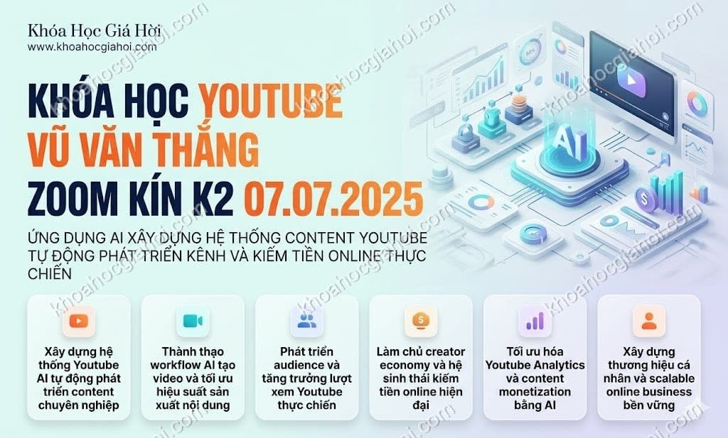Khóa Học Youtube Vũ Văn Thắng – Zoom Kín K2 (07.07.2025)
