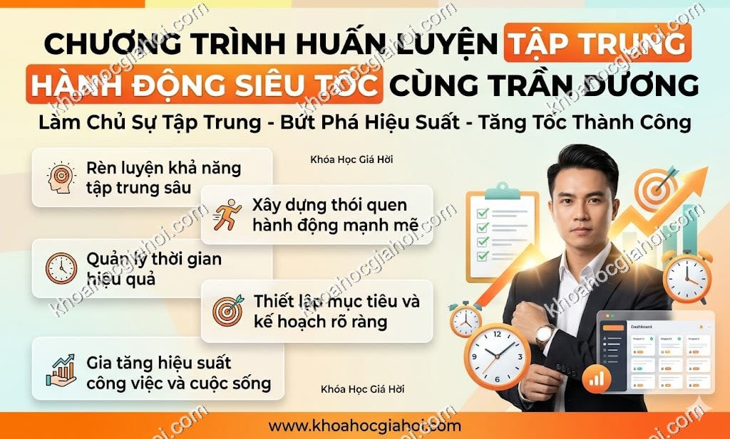 Chương Trình Huấn Luyện Tập Trung Hành Động Siêu Tốc Cùng Trần Dương Chương Trình Huấn Luyện Tập Trung Hành Động Siêu Tốc Cùng Trần Dương