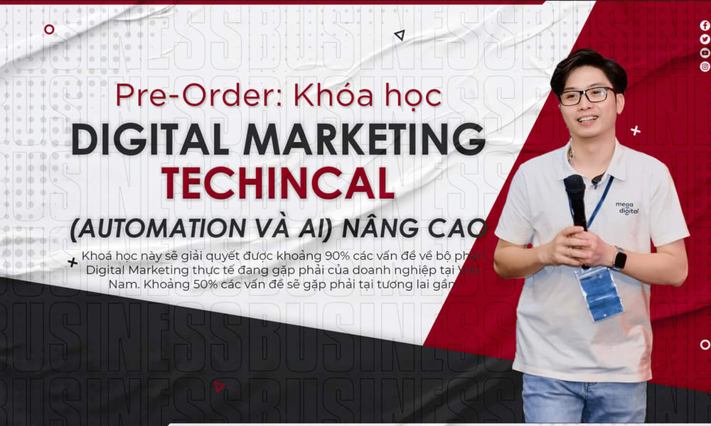 Khóa Học N8N Digital Marketing Technical 2025 Nâng Cao